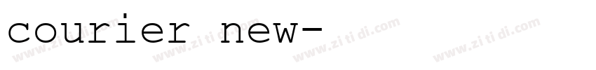 courier new字体转换